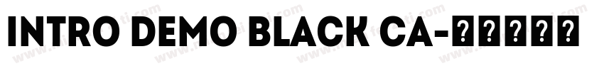 Intro Demo Black Ca字体转换